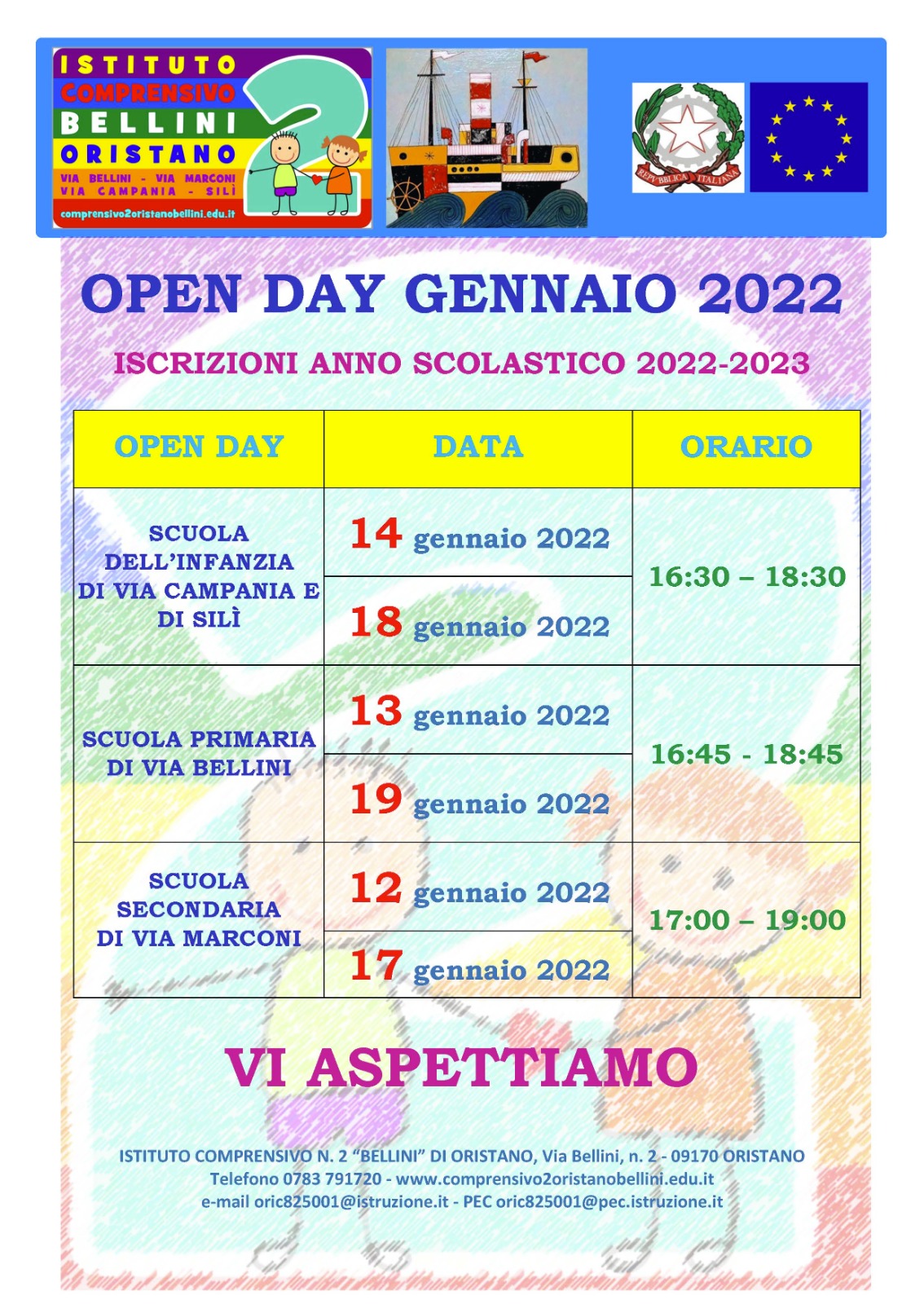 OPEN DAY GENNAIO 2022